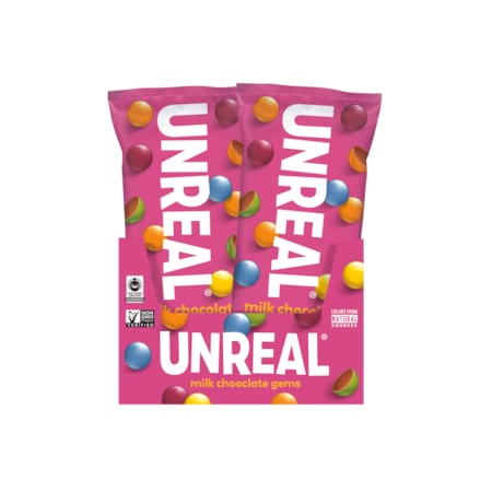 Unreal Candy Unreal Candy Milk Chocolate Gems 1.3 oz. Gems, PK72 110